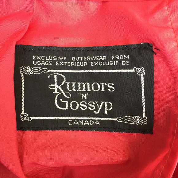 Rumors n' Gossyp 1980s vintage red leather pencil skirt w/pockets - size… - Picture 6 of 11